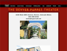 Tablet Screenshot of denverpuppettheater.com